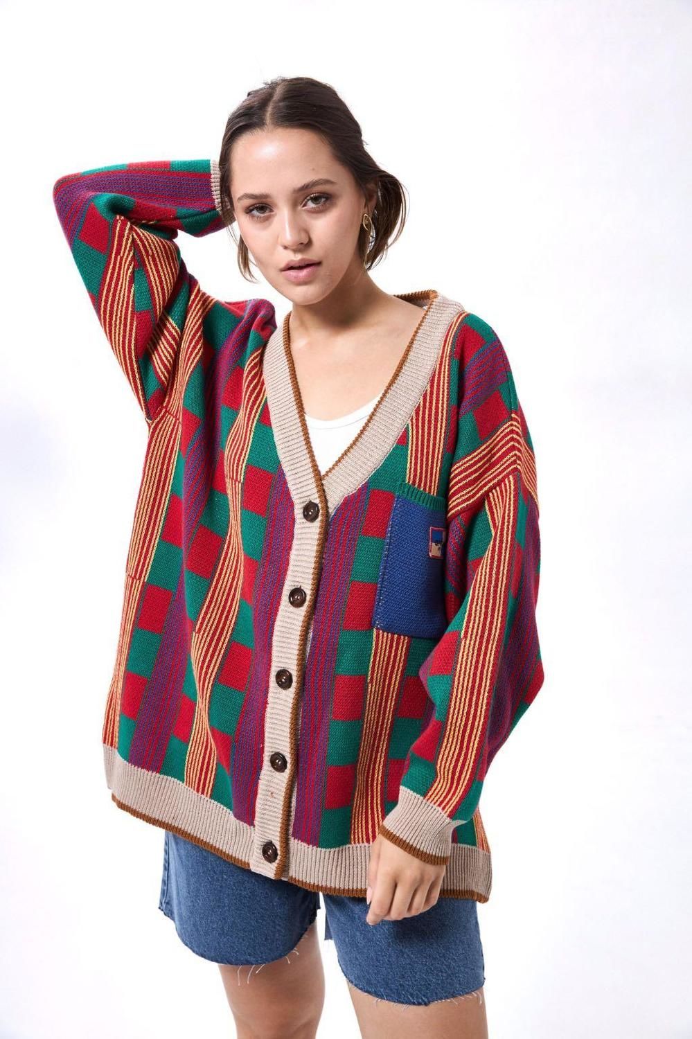 CARDIGAN RUMBO verde talle unico