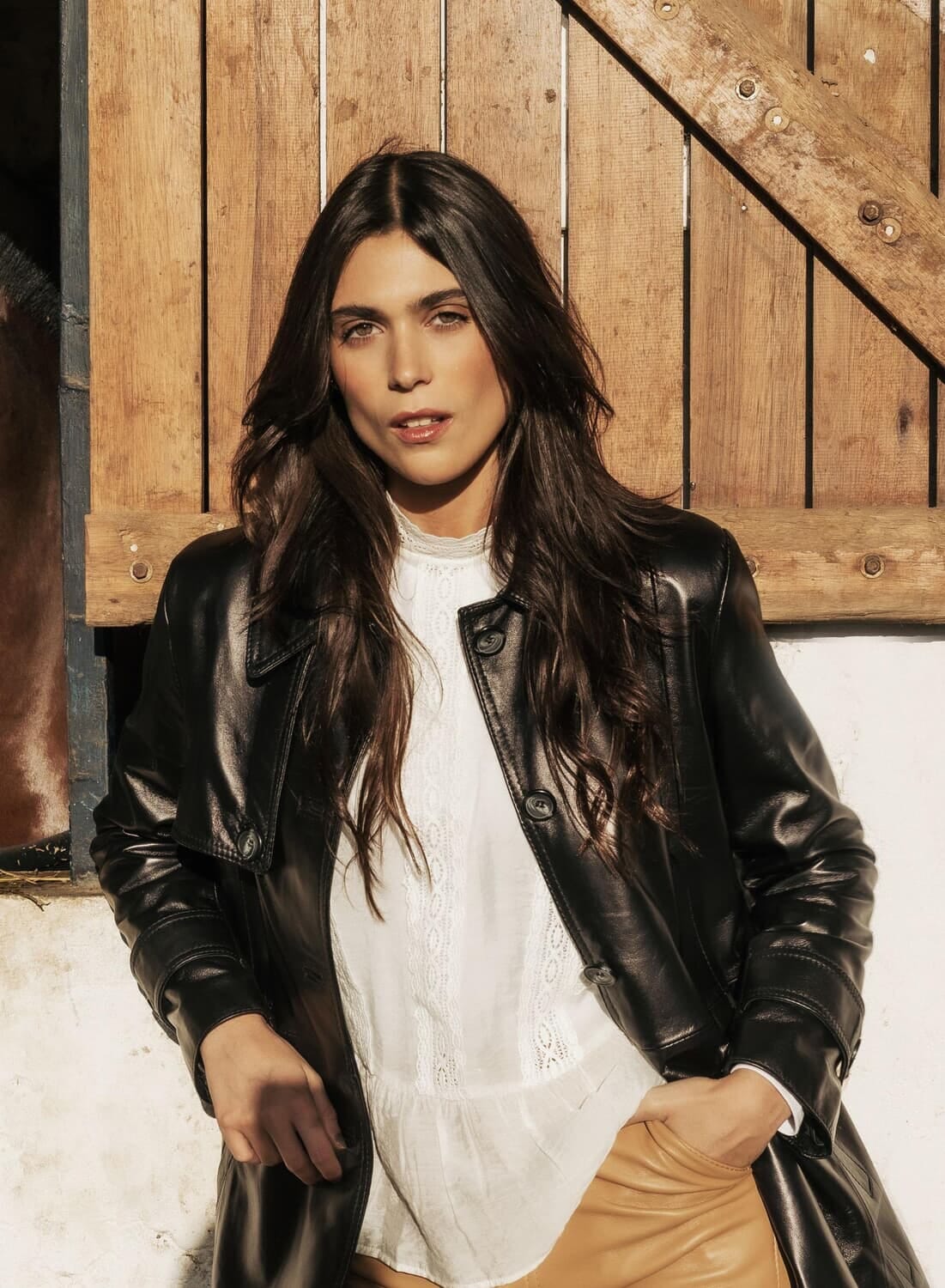 TRENCH LUA negro s
