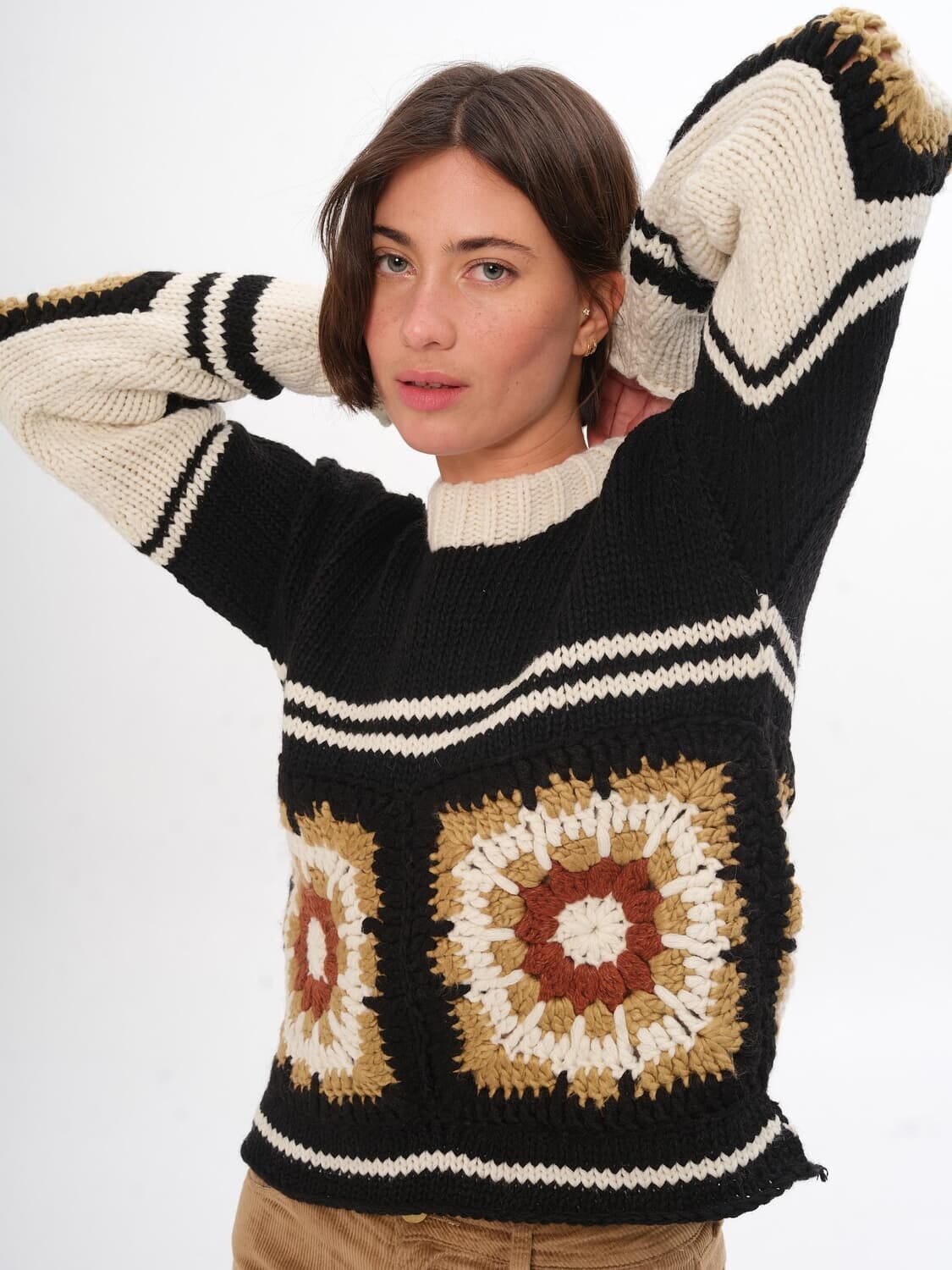 Sweater Cañada negro talle unico
