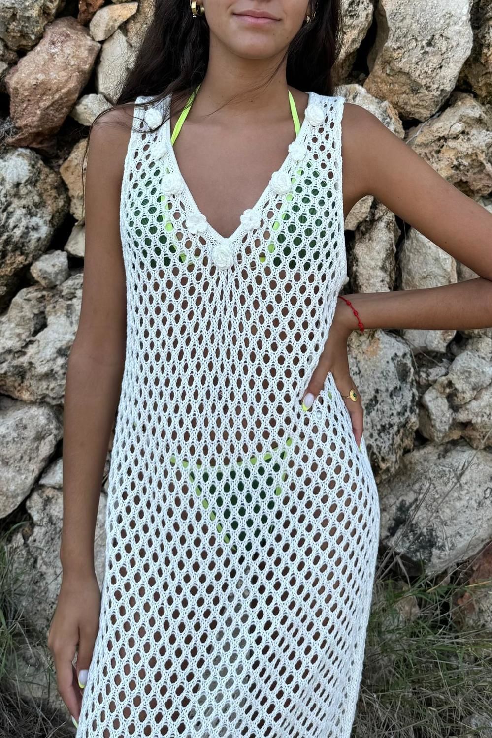 Vestido Vell blanco talle unico