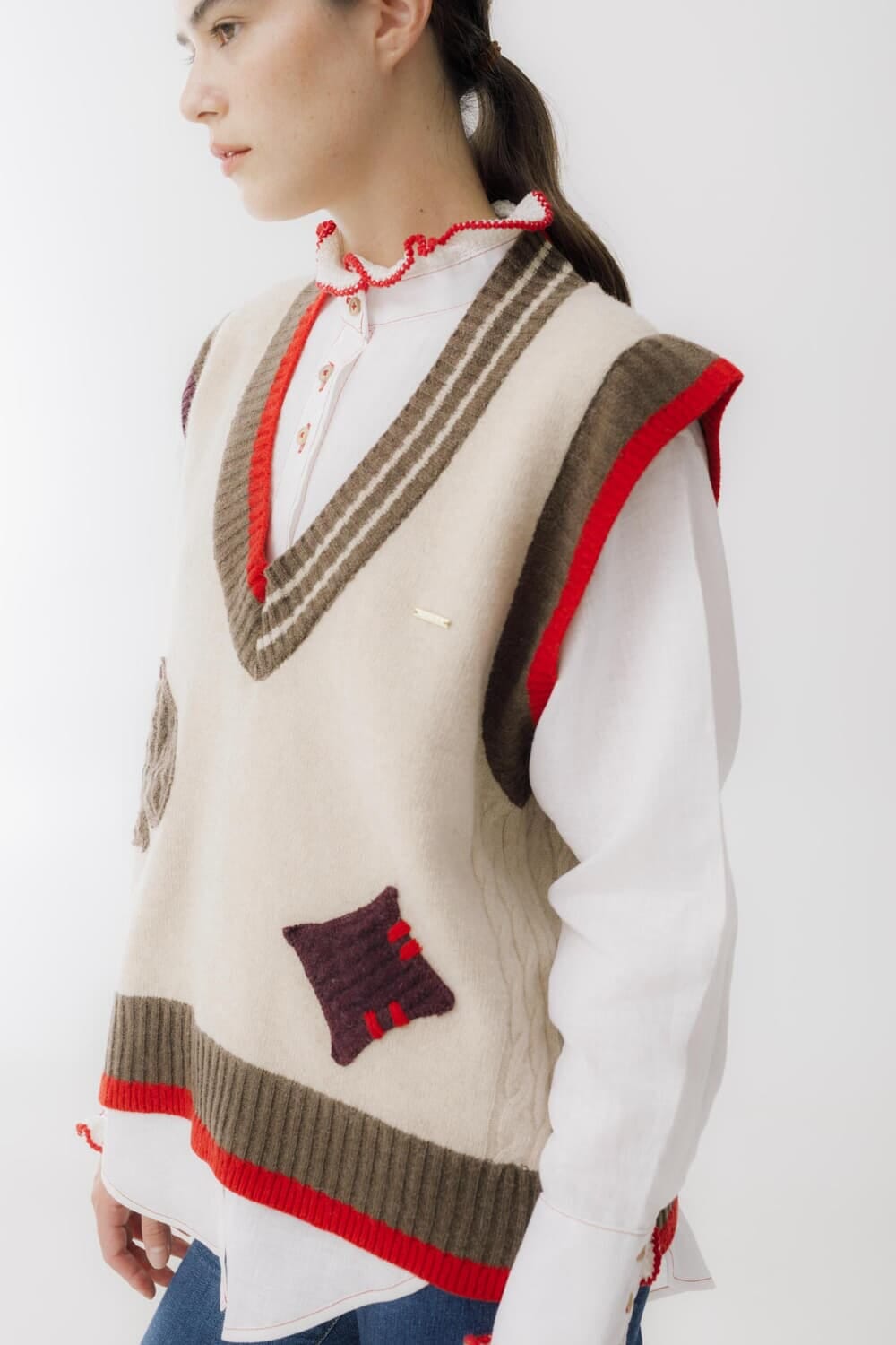 Chaleco Picas beige s