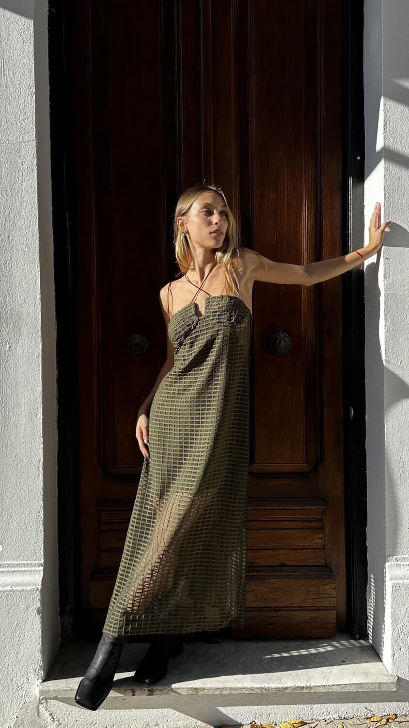 Vestido Taman verde xs
