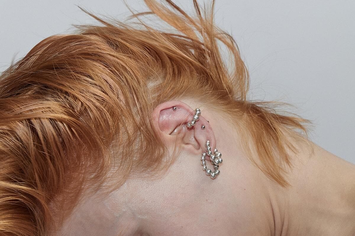 Aros Bolitas plateado talle unico