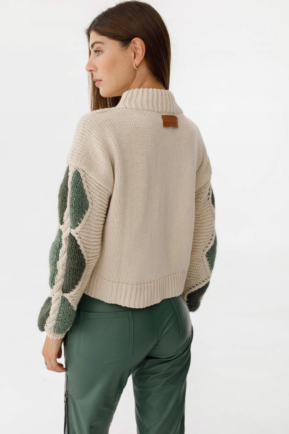 Sweater Sakura verde talle unico