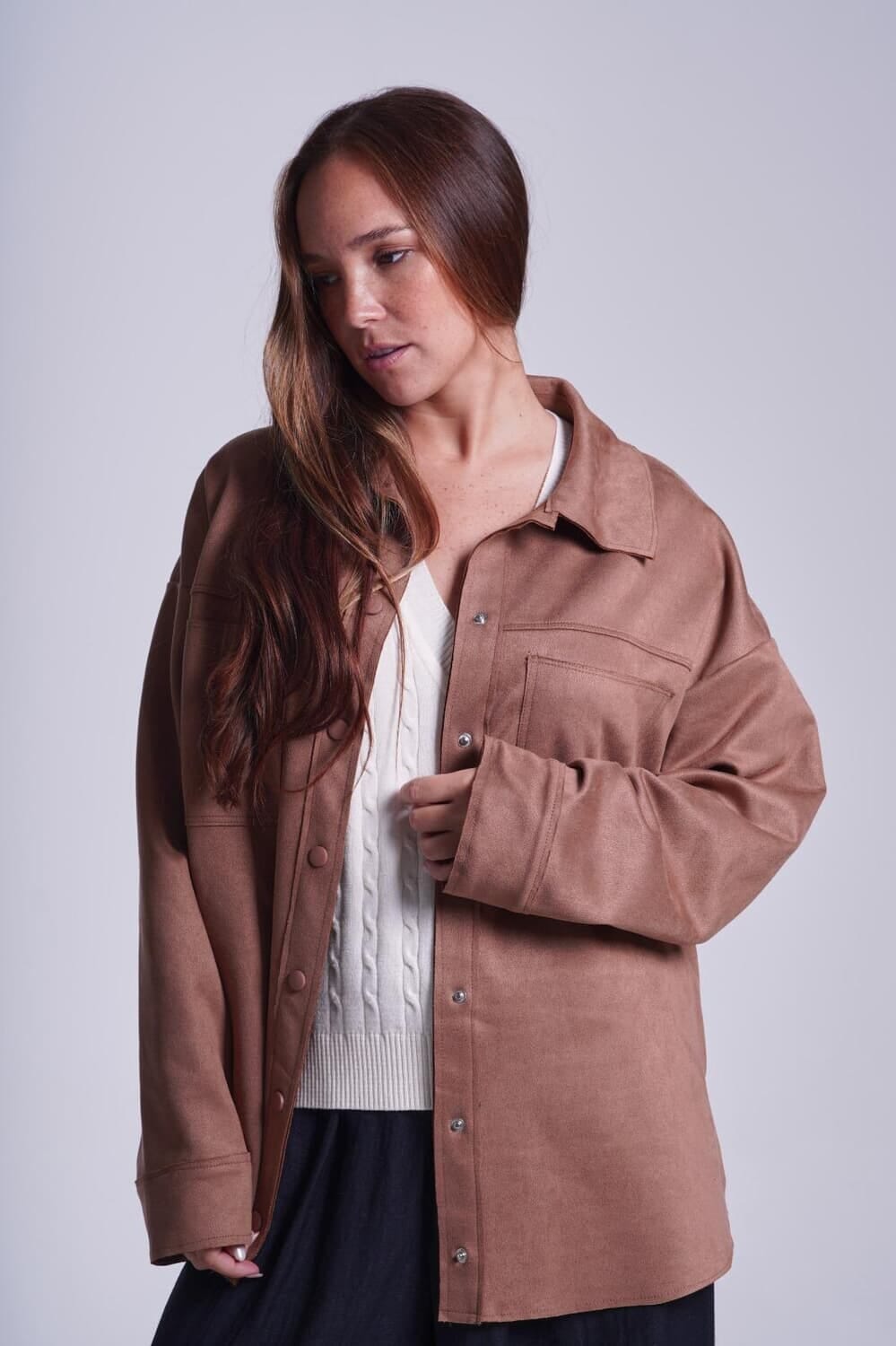 Sobrecamisa Arena camel talle unico