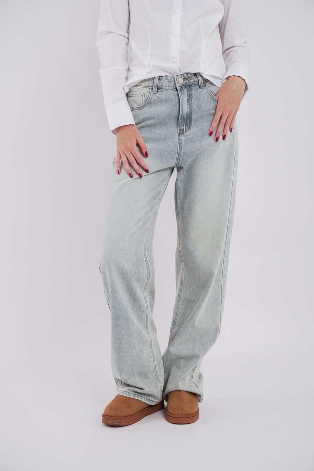 Jean wide leg blonde celeste s