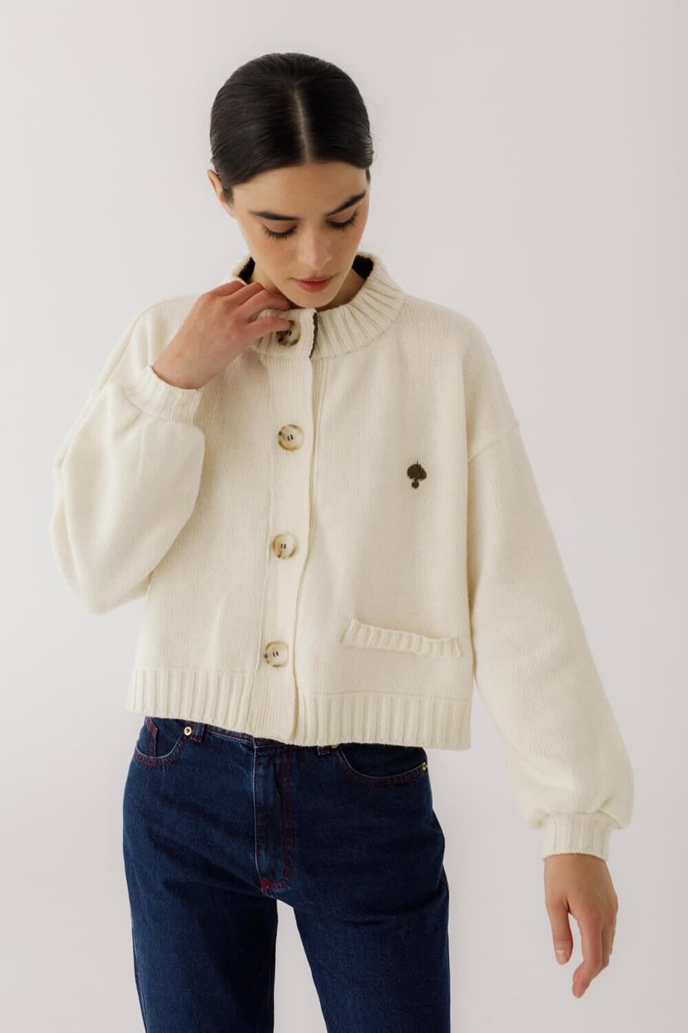 Cardigan Terro Pick blanco s