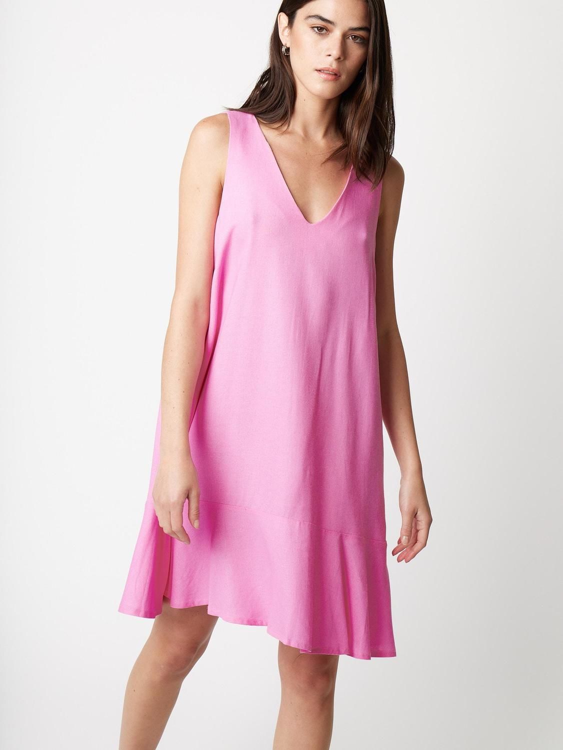 Vestido VENUS rosado chicle m/l