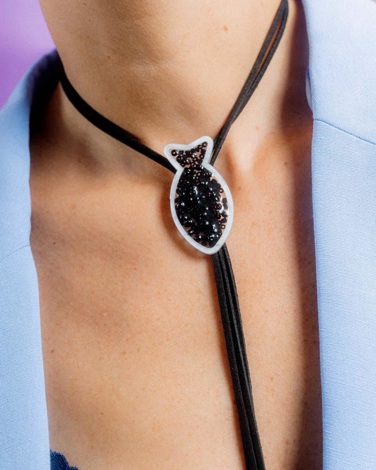 Tie Fish Choker negro 