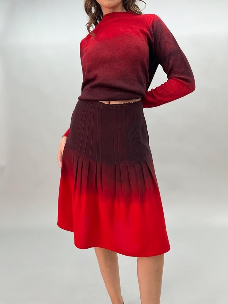 Falda Telon bordo m