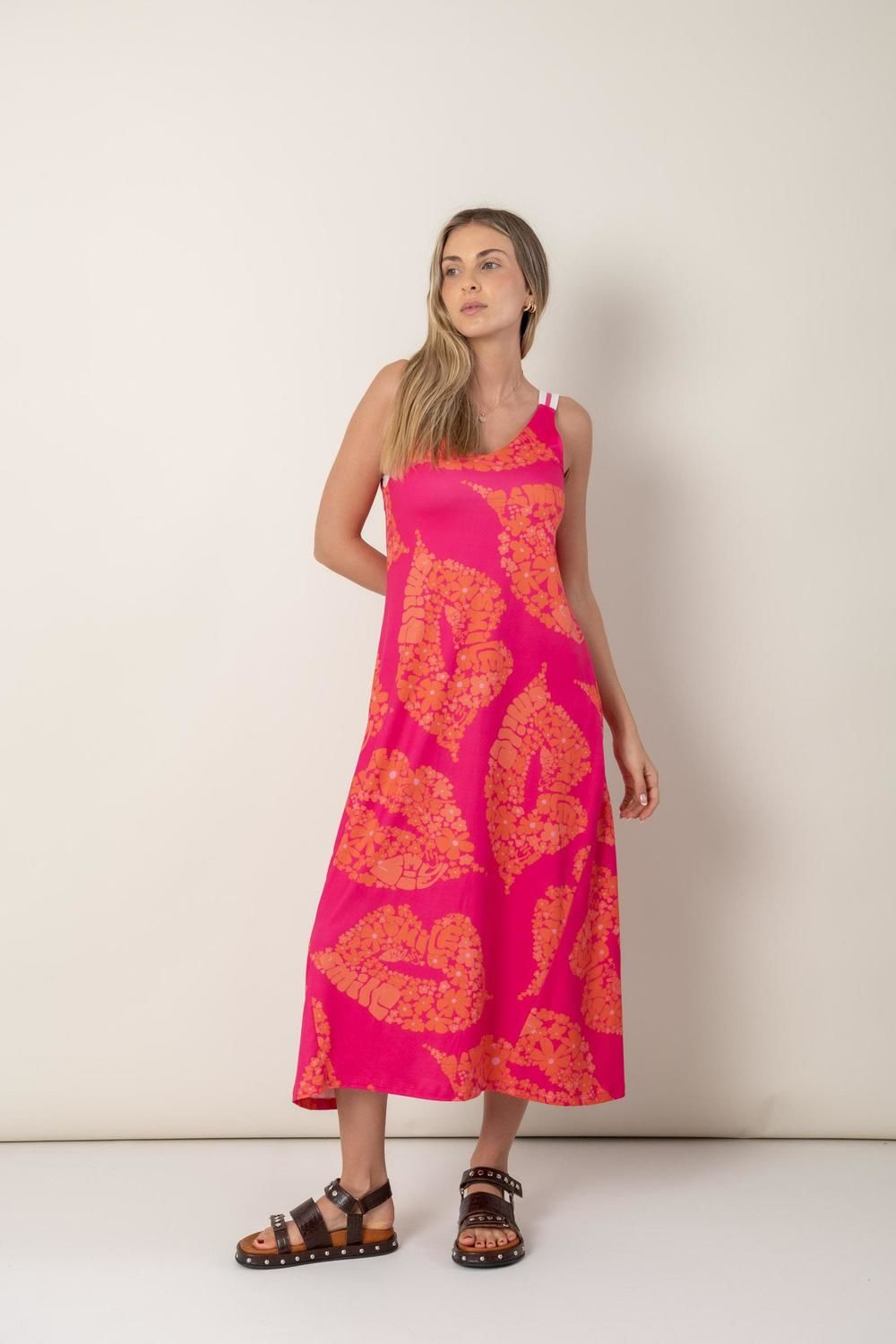 VESTIDO LOOP fucsia talle unico