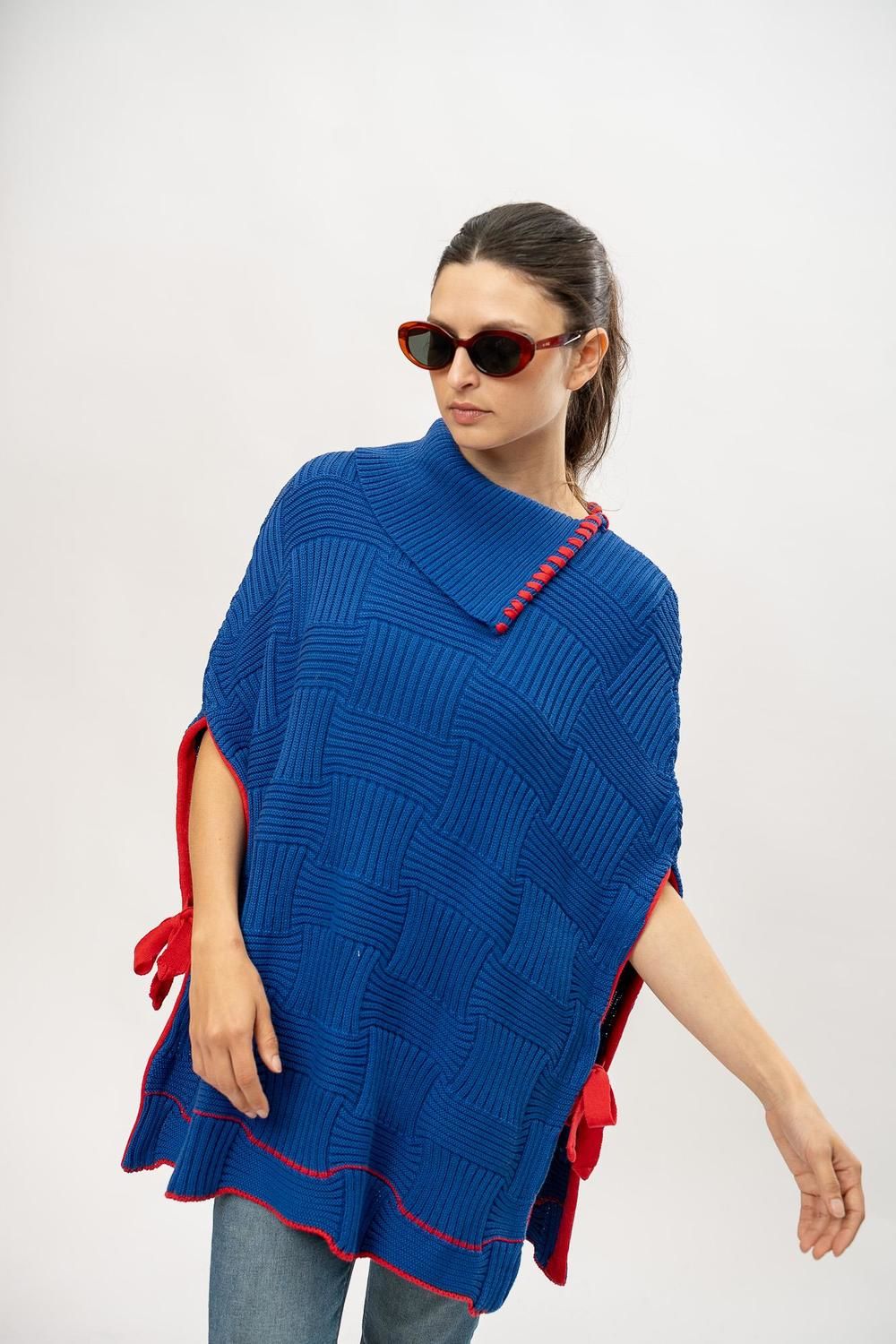 Capa Knit azul talle unico