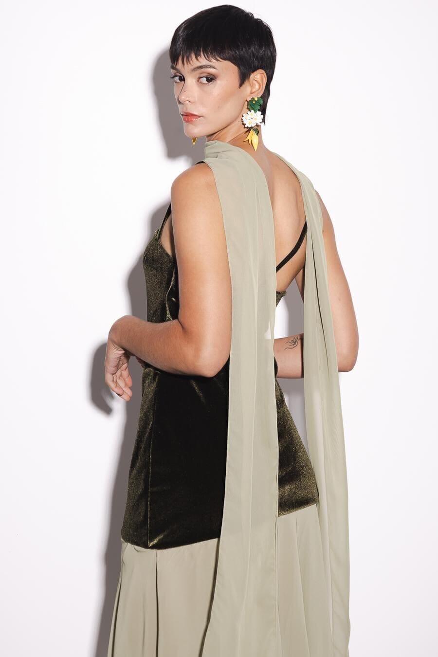 Vestido Martini verde xs