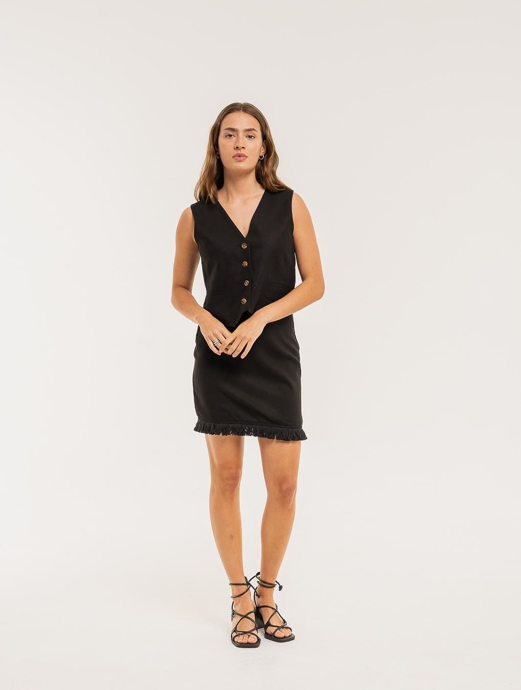 Falda Sienna negro s