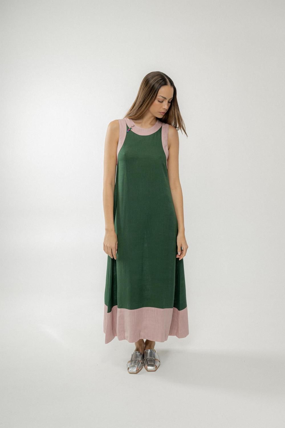 Vestido Acai Long verde l