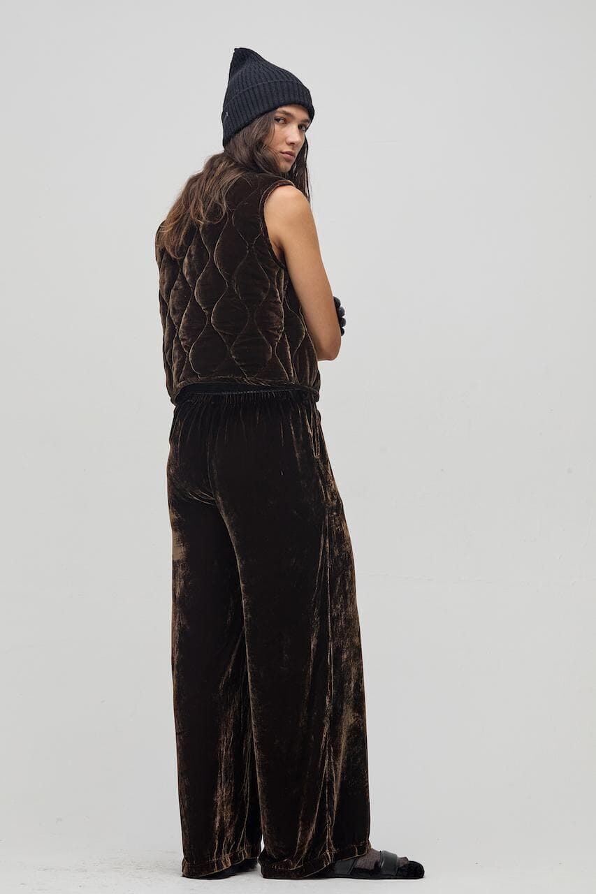 Pantalon New Luna en Velvet - Chocolate chocolate xxs