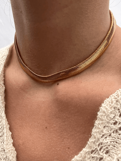 Collar Gargantilla Mediana dorado n/a