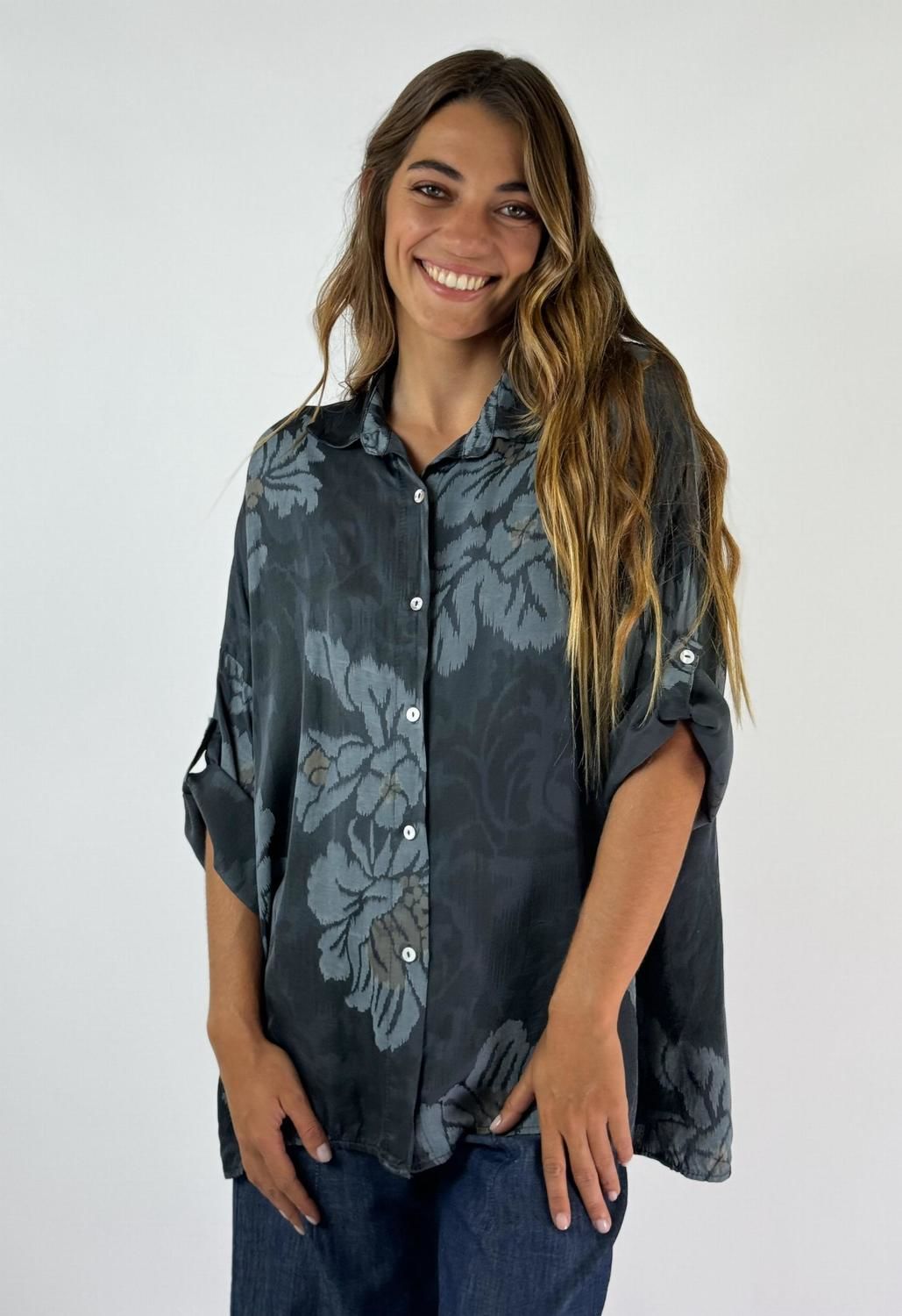 CAMISA AMARETTO negro l/xl