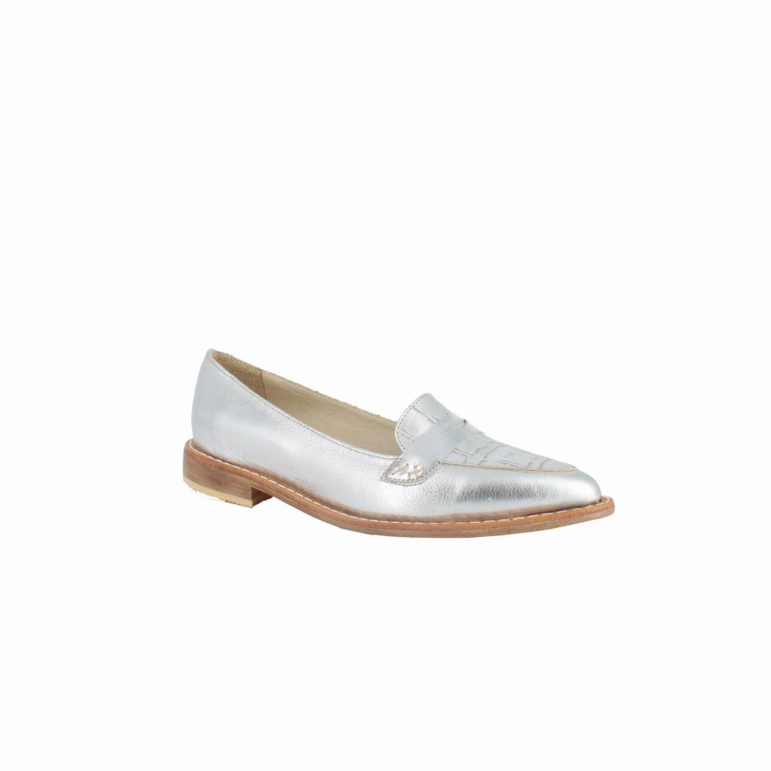 MOCASIN GEORGES plateado 38