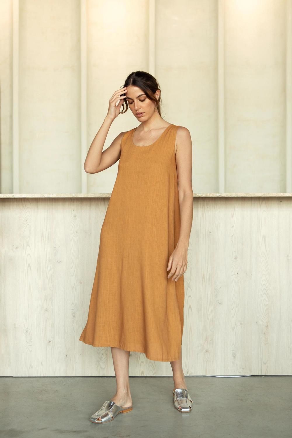 Vestido Allegra camel l