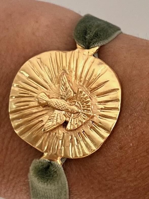 Pulsera Espiritu Santo dorado n/a