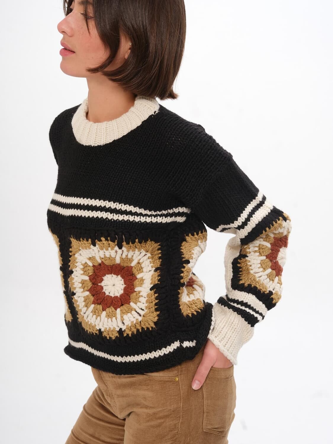 Sweater Cañada negro talle unico