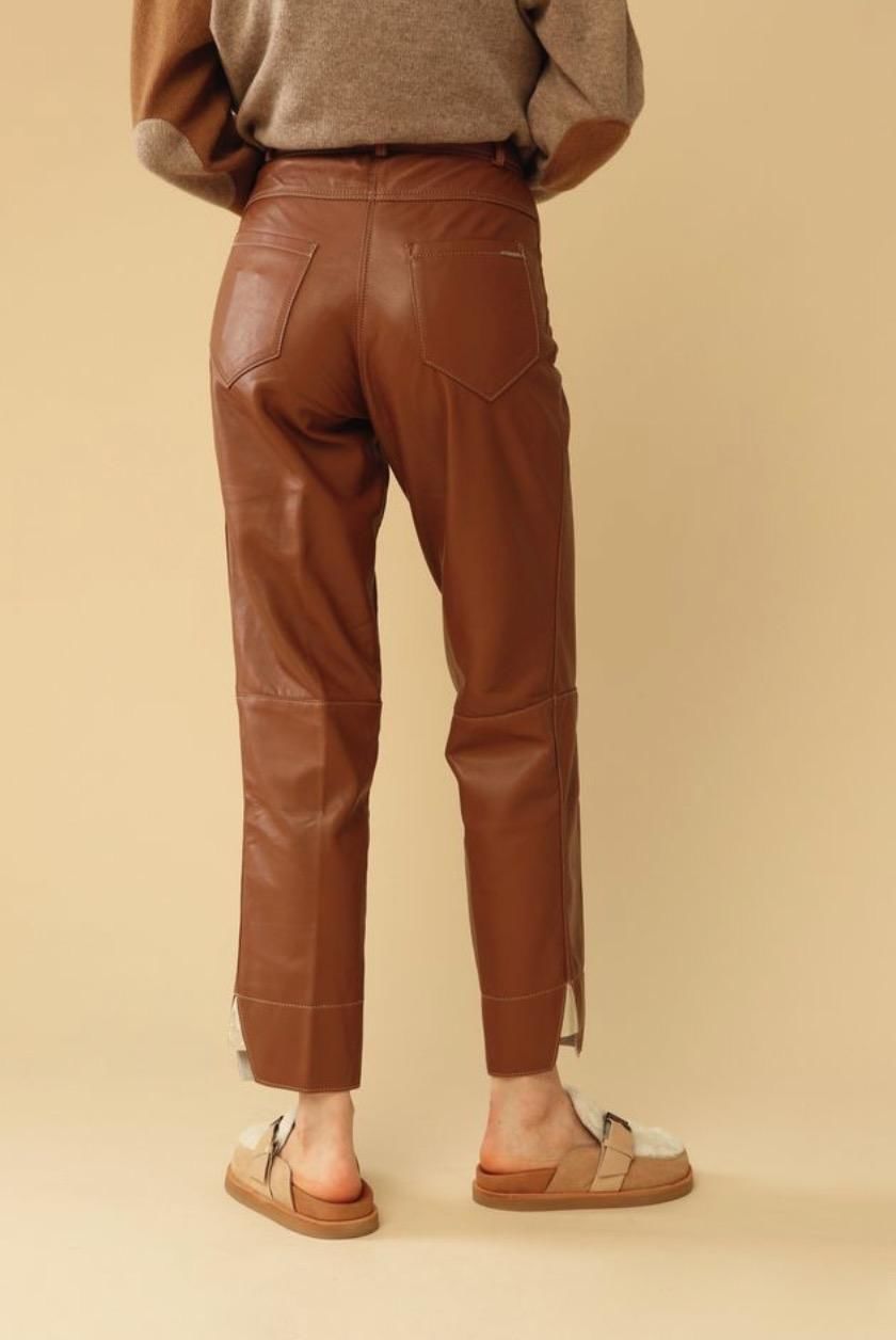 Pantalón Avai Couro camel xs