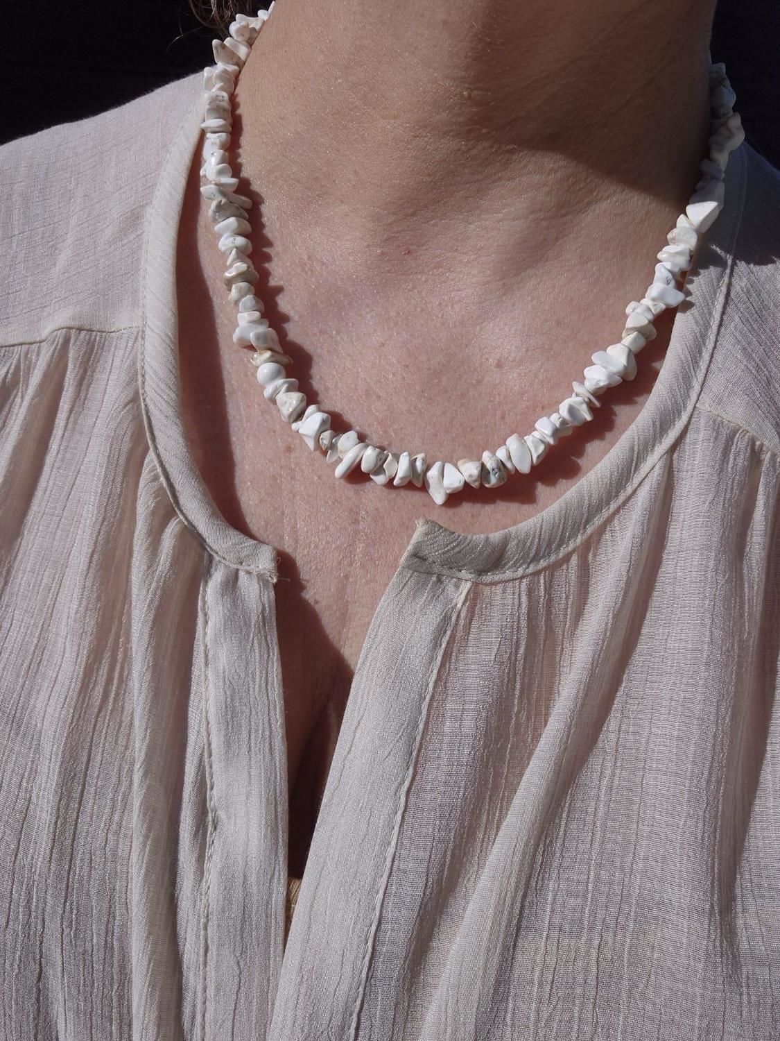 COLLAR WHITE PIEDRA blanco n/a