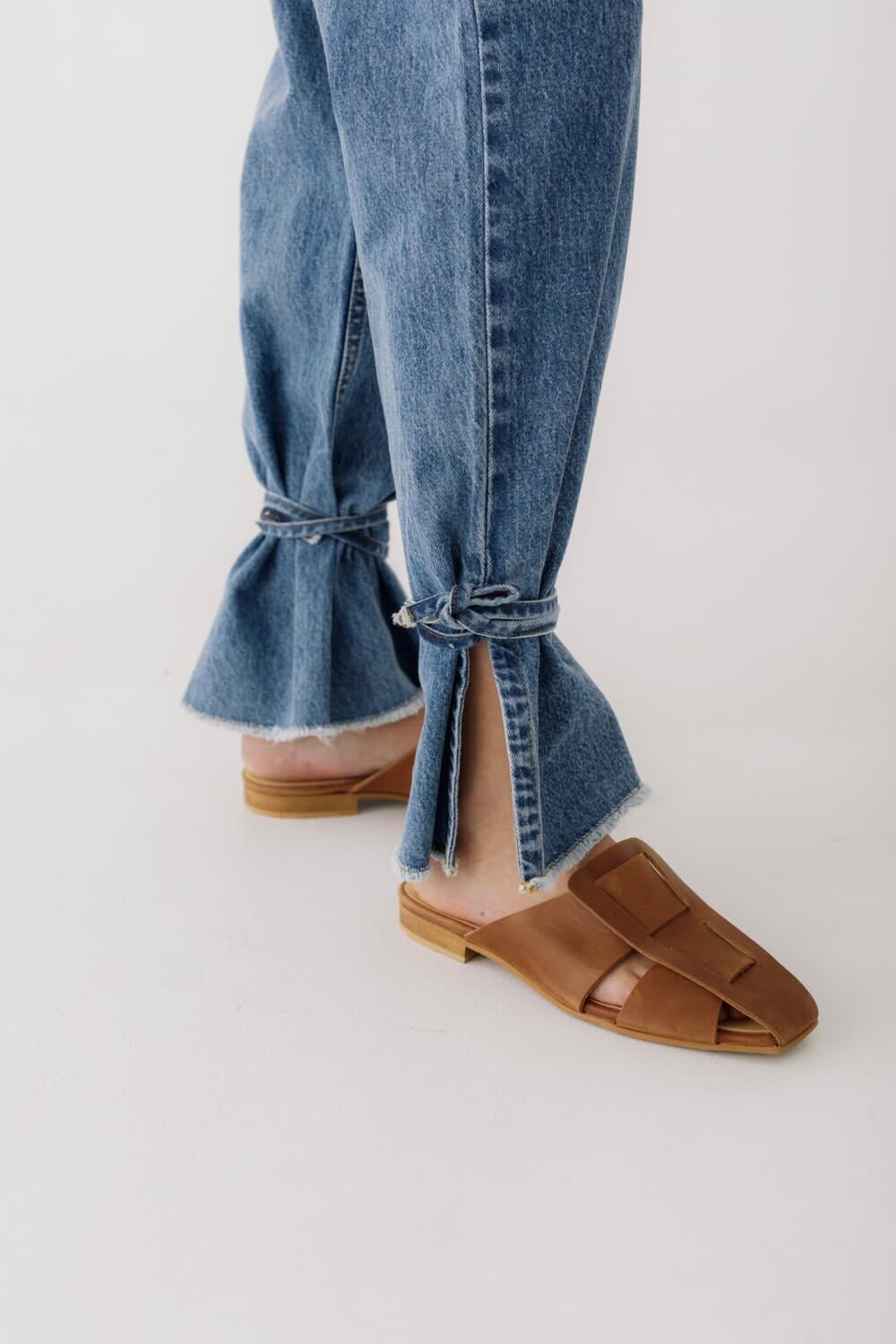 Jean Straight Belt celeste 32