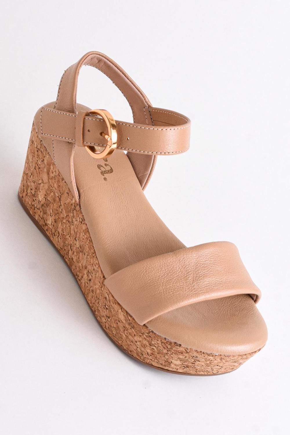 Sandalia Clau camel 34