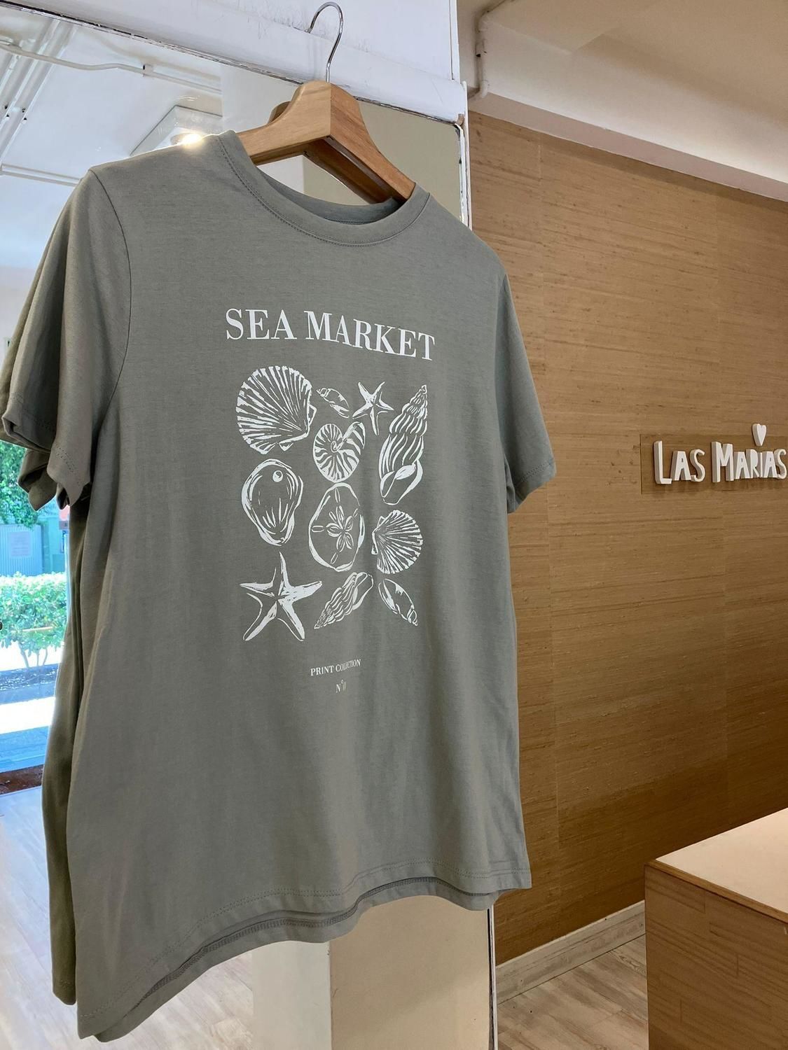 Remera SEA MARKET verde s/m