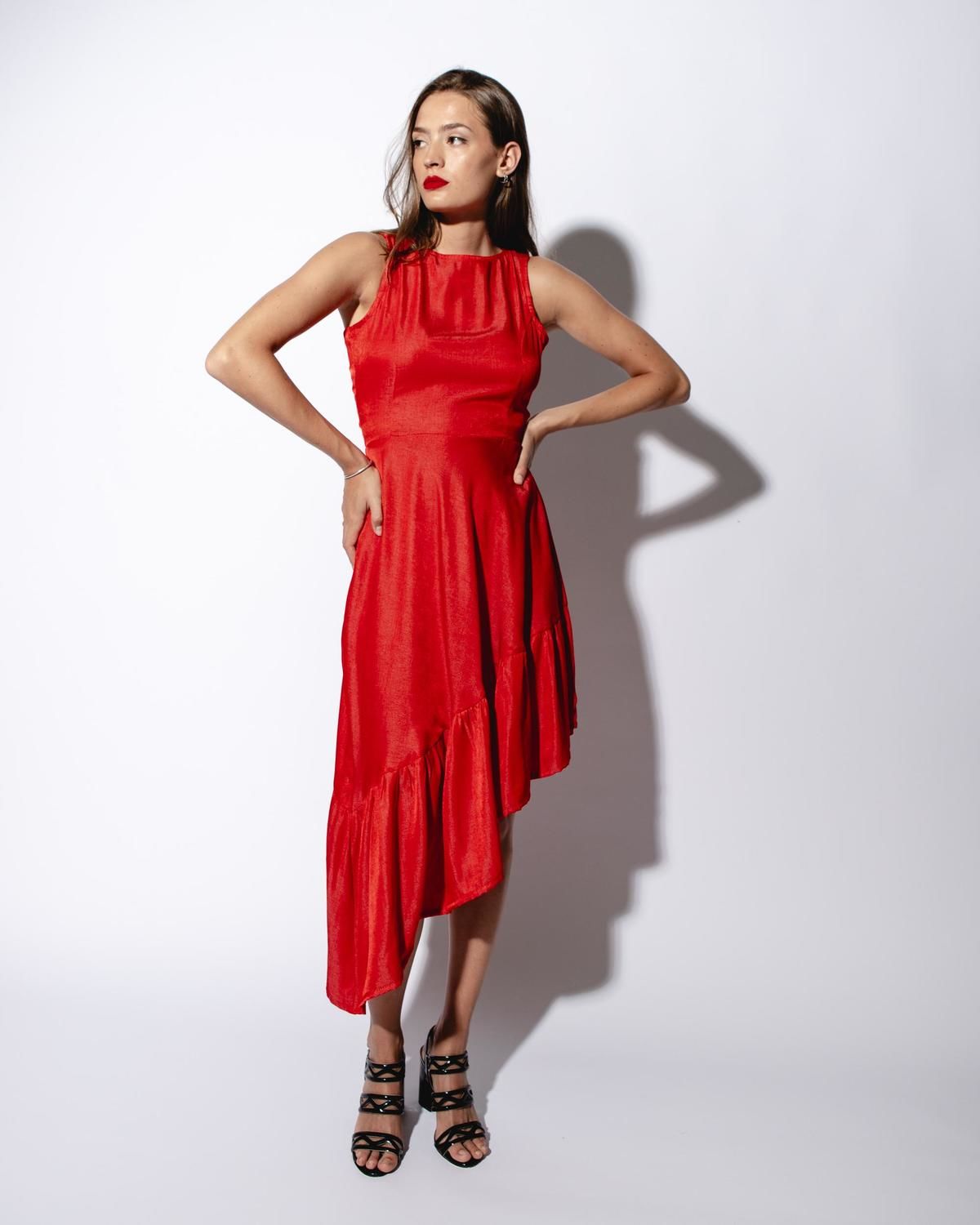 Vestido Enid rojo m