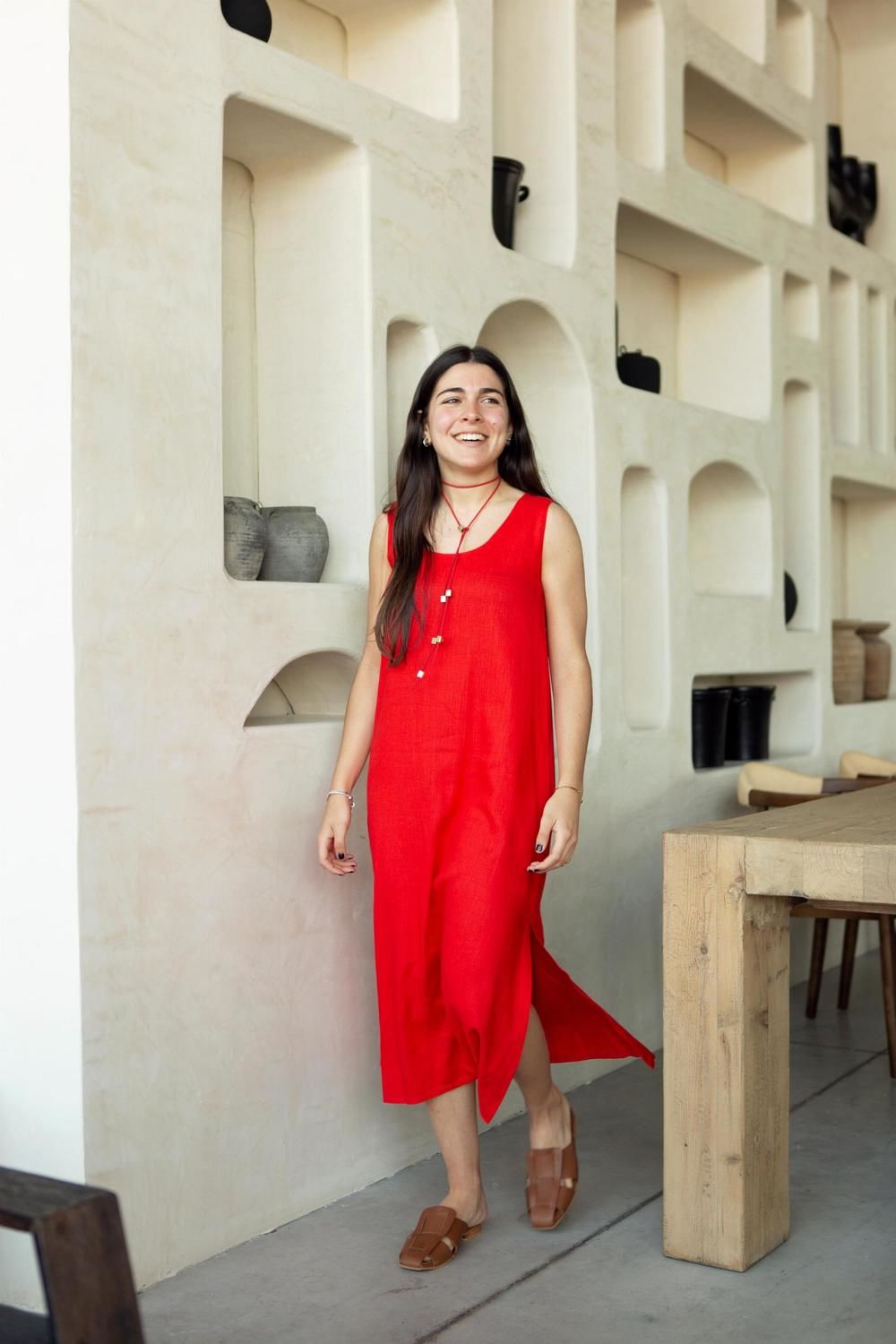 Vestido Allegra rojo m