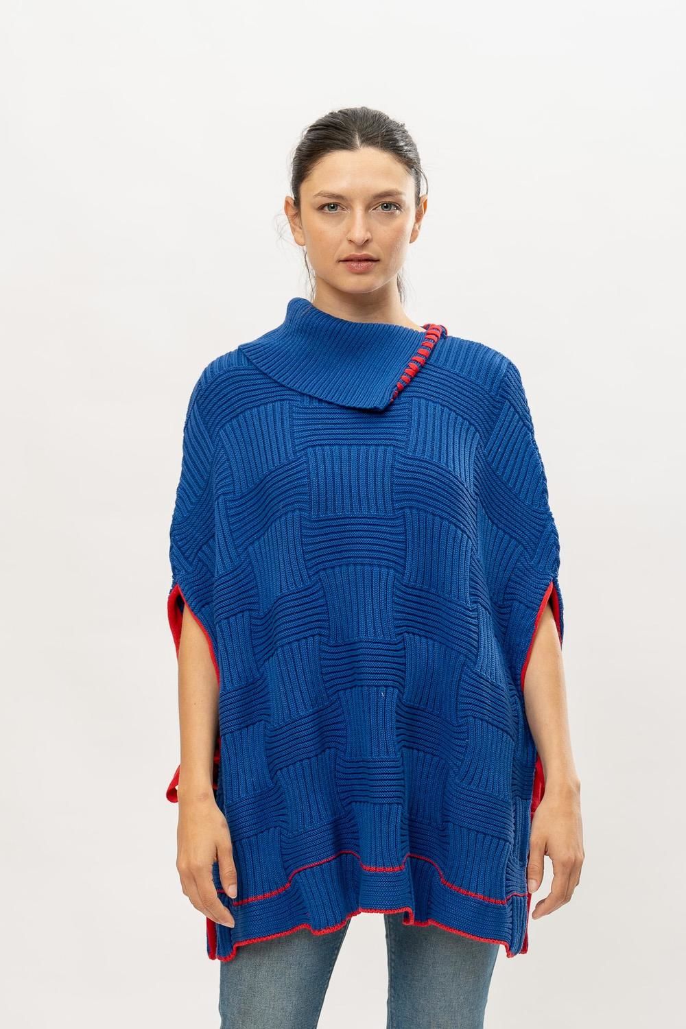 Capa Knit azul talle unico