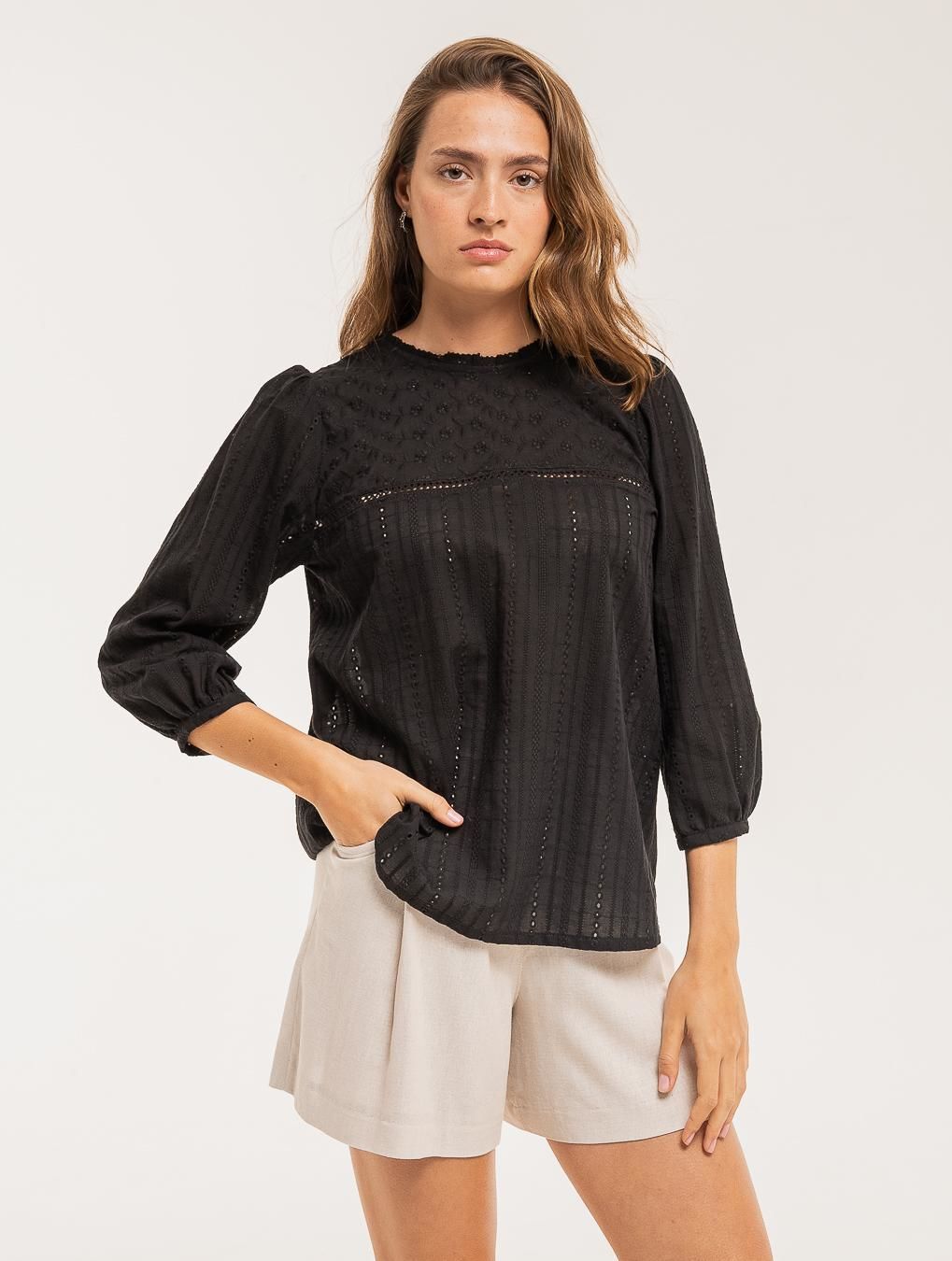 Blusa Lisa negro m/l