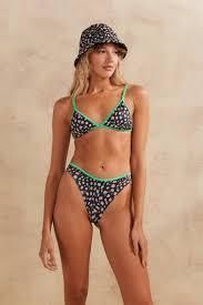 Bikini Benagil Animal Print Black Cipitria negro m