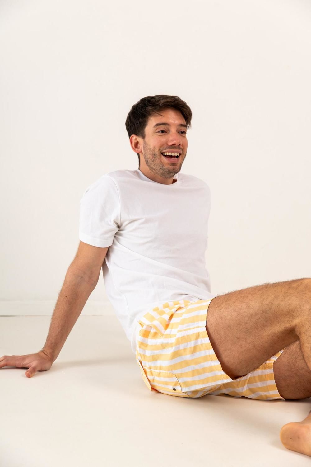 Short de baño hombre amarillo l