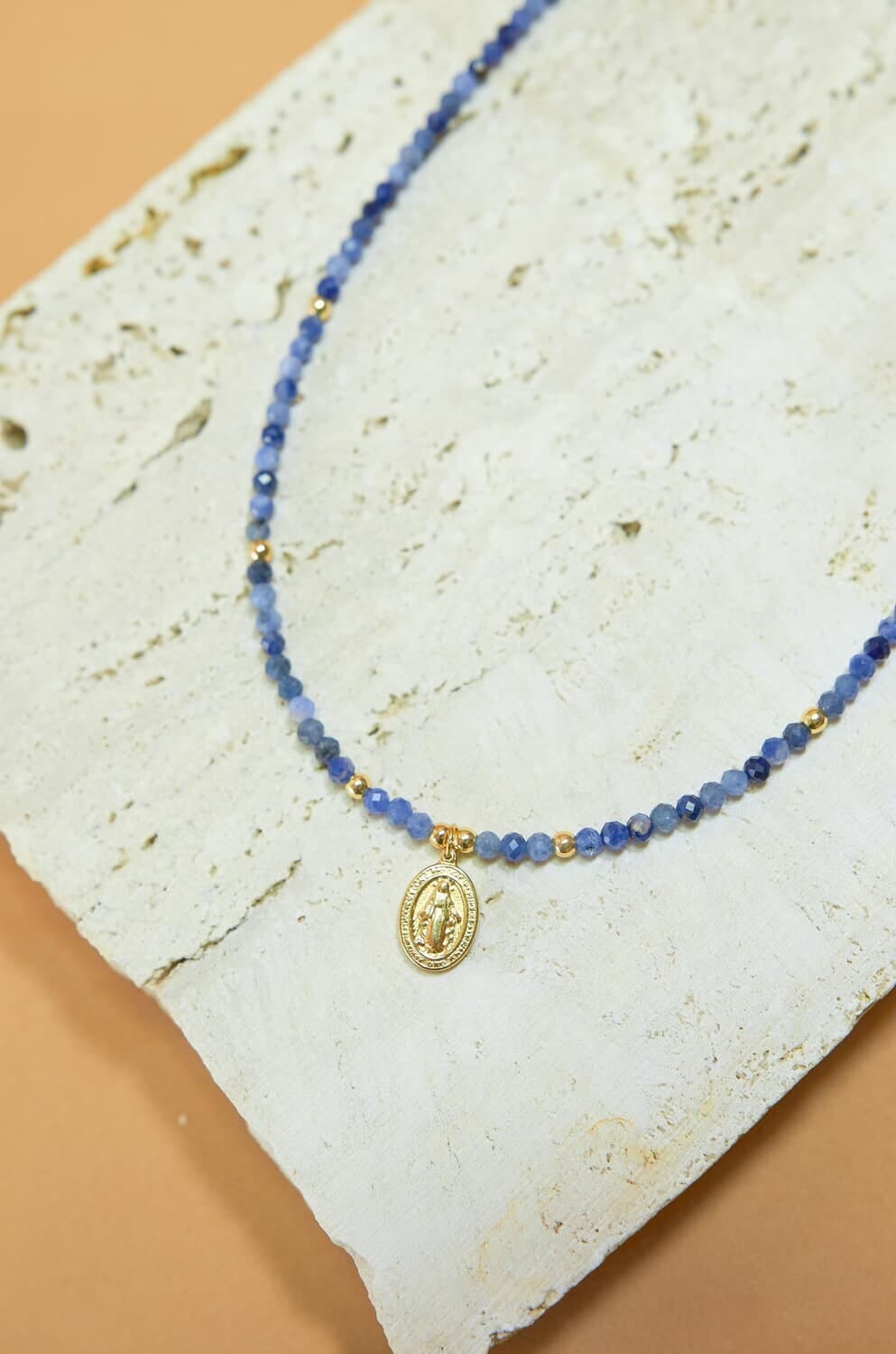 Collar Indigo azul piedra n/a