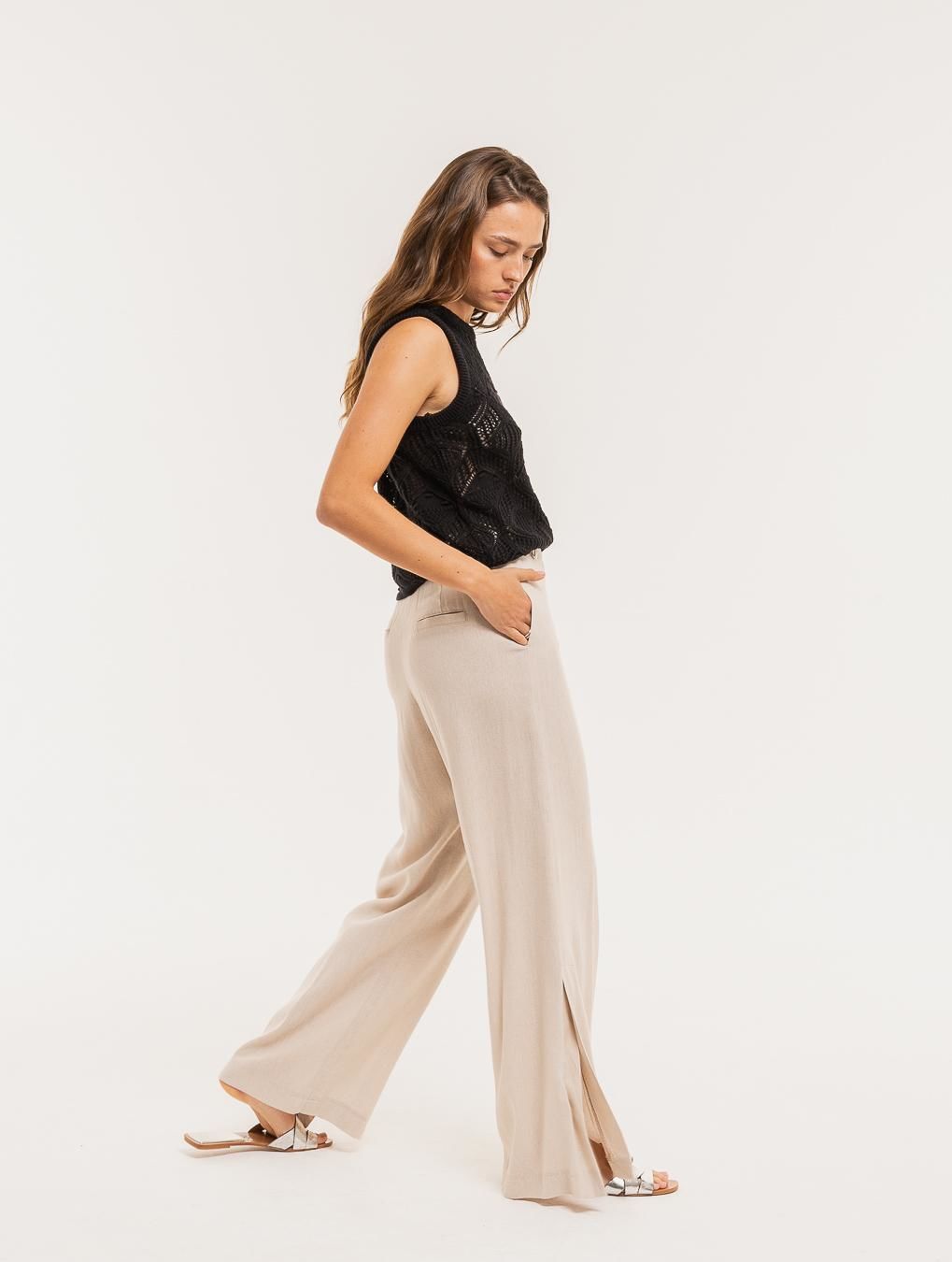 Pantalón Lirio beige 42