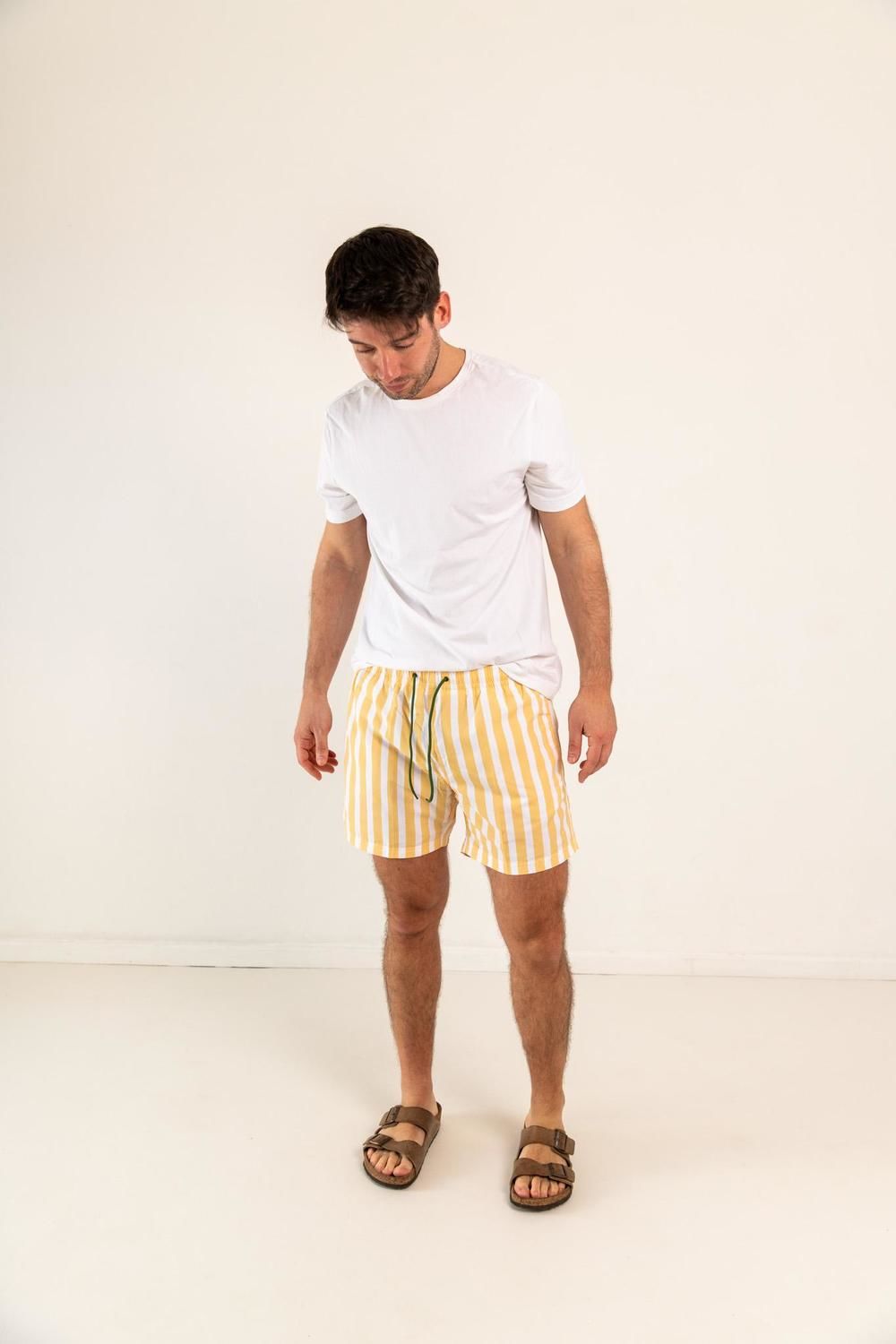 Short de baño hombre amarillo l