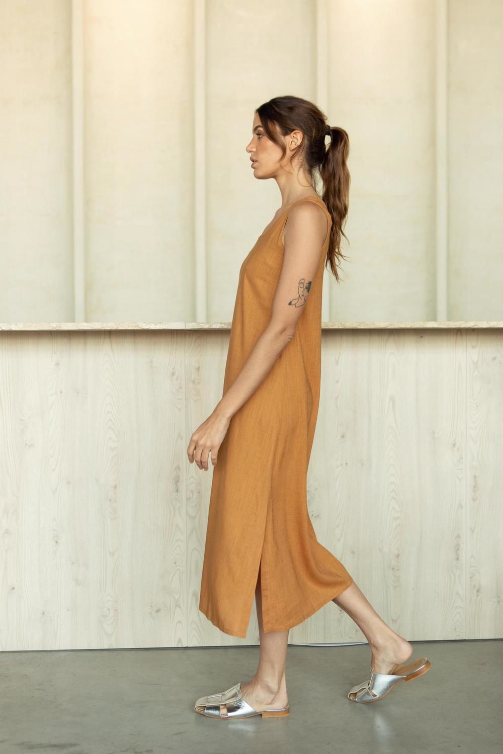 Vestido Allegra camel m