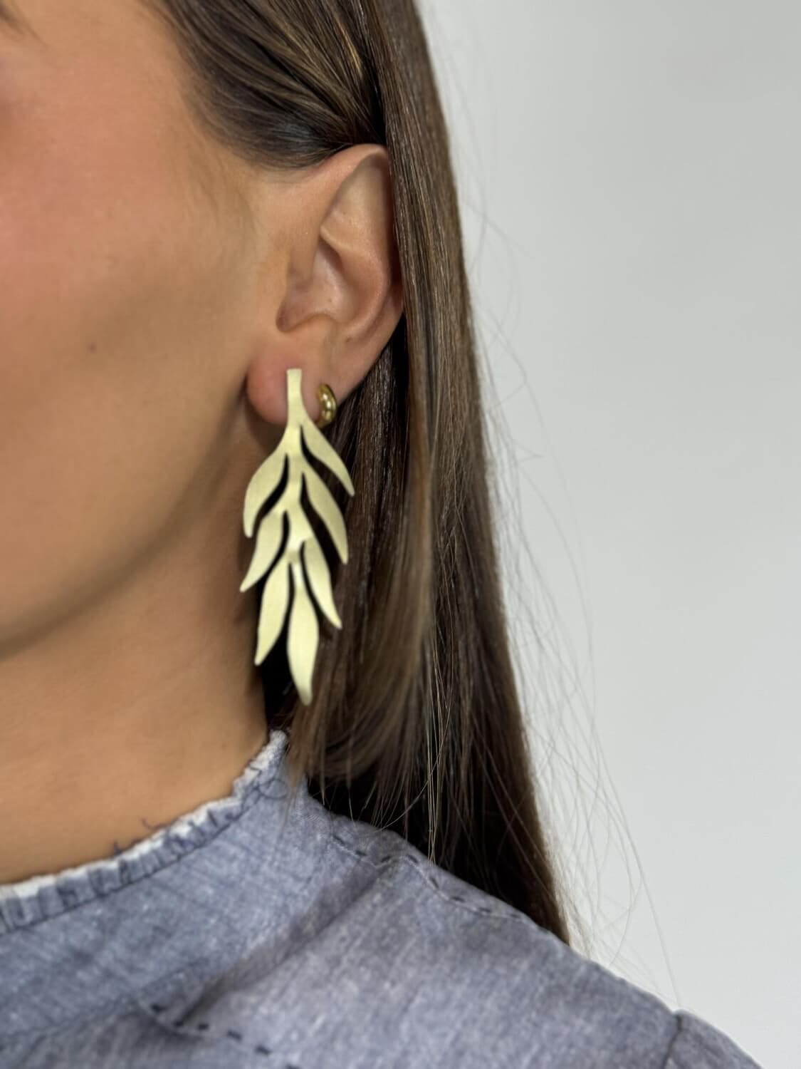AROS ZILA dorado talle unico