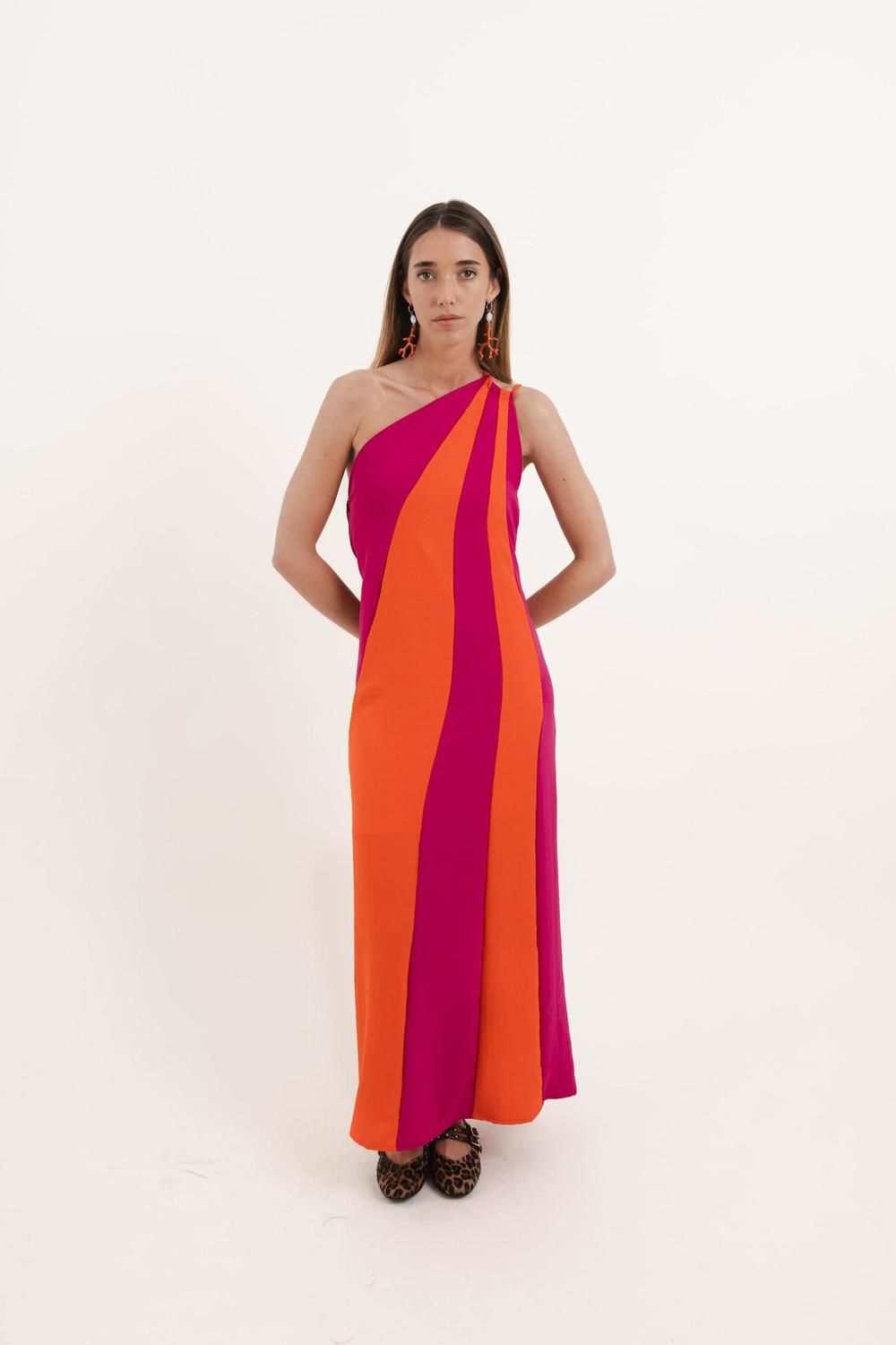 Vestido Haiti naranja m/l