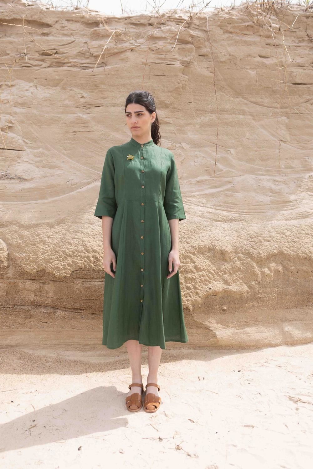 Vestido Té verde l