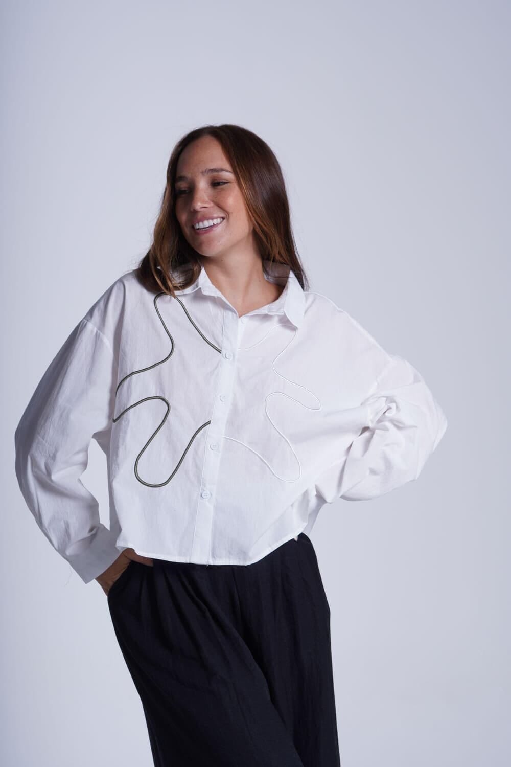 Camisa Eliot blanco talle unico