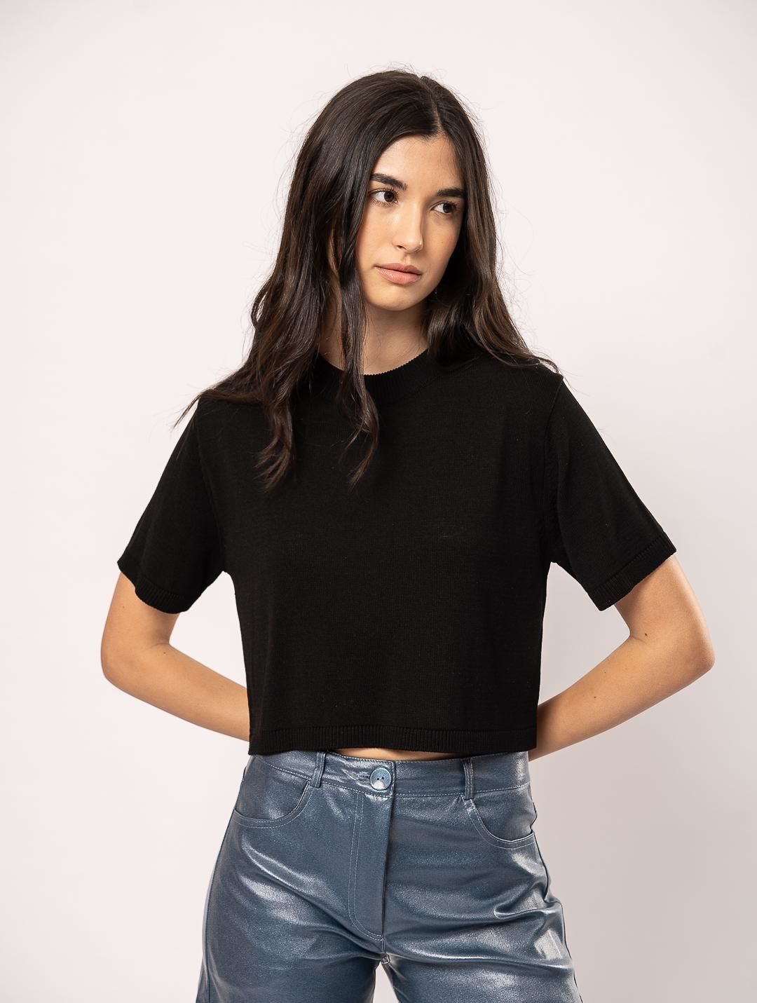 Top Alexa negro talle unico