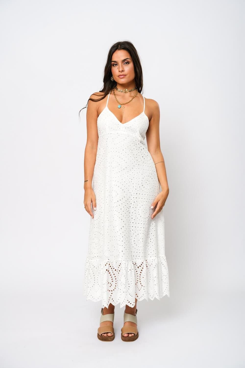 Vestido Cayo blanco talle unico