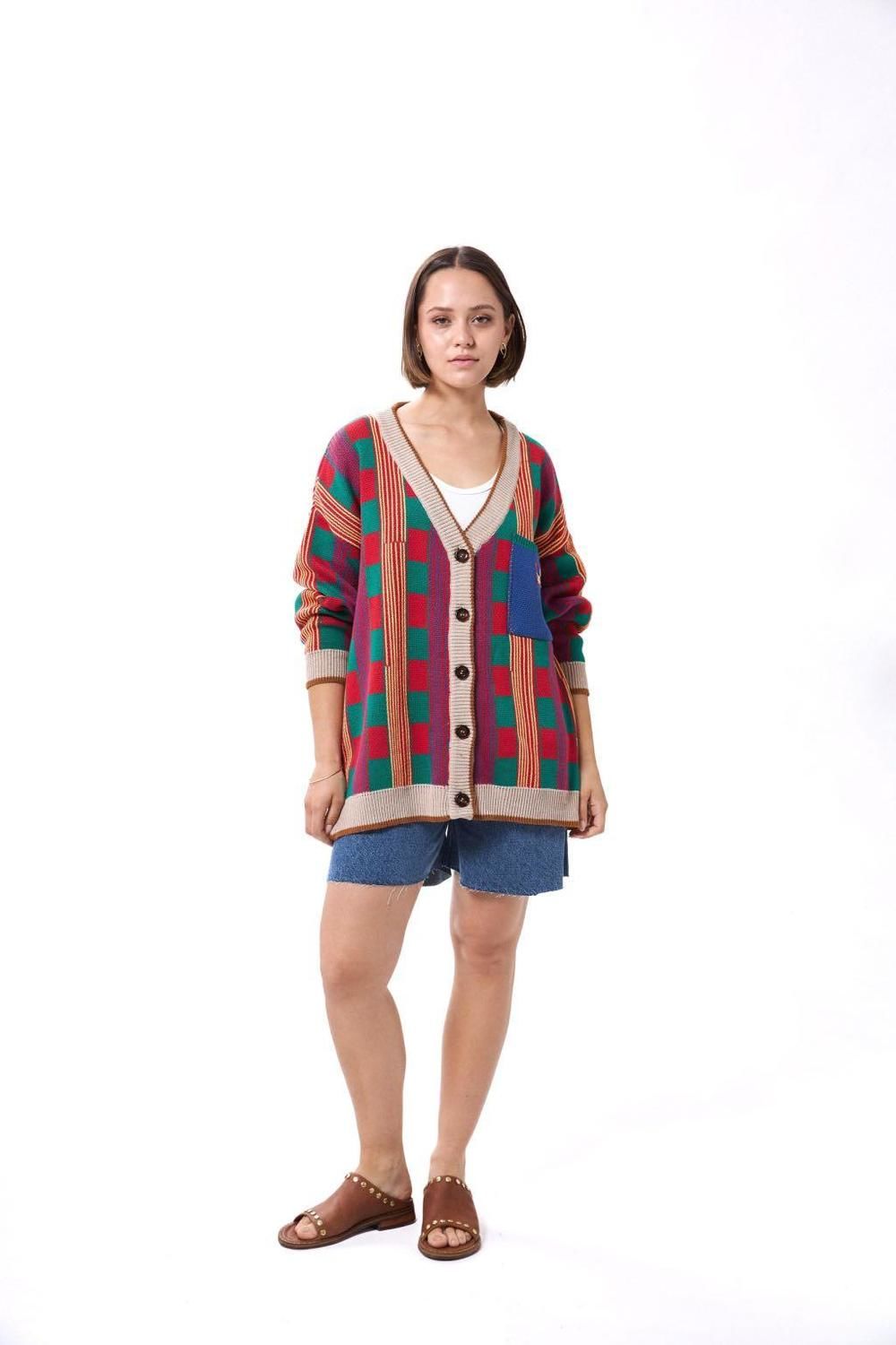 CARDIGAN RUMBO verde talle unico