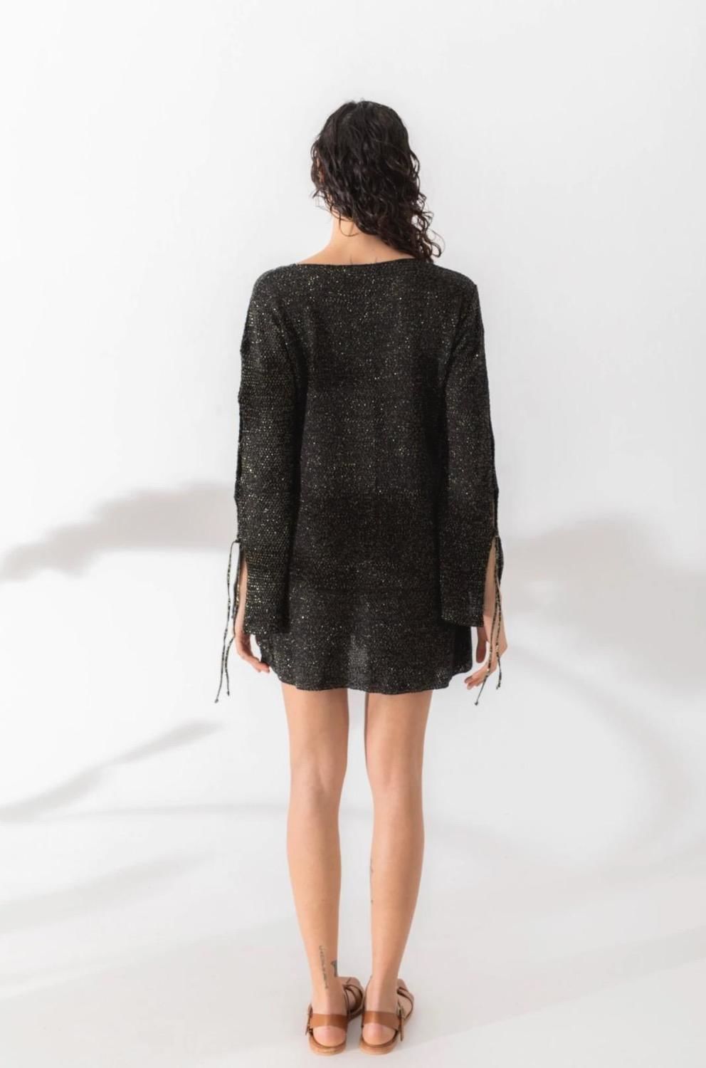 Vestido Tira Knit negro s