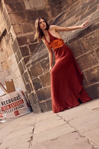 Goddess dress naranja n/a